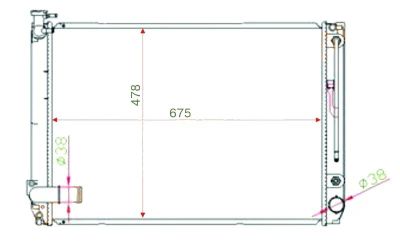 Лот: 3735198. Фото: 1. Радиатор toyota harrier/lexus... Двигатель и элементы двигателя