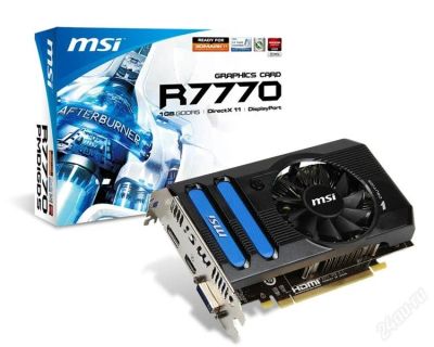 Лот: 2951450. Фото: 1. MSI RADEON HD 7770 (PMD1GD5). Видеокарты