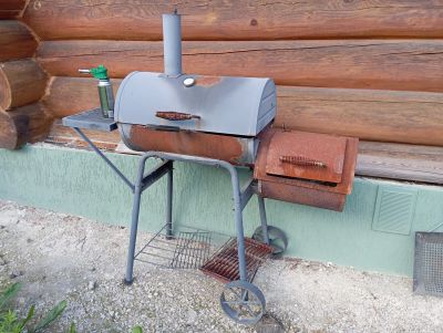 Лот: 23270069. Фото: 1. Мангал коптильня. Мангалы, грили, коптильни