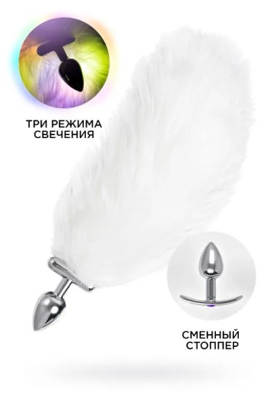 Лот: 22057561. Фото: 1. Анальная втулка со светящимся... Игрушки