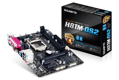 Лот: 5999764. Фото: 1. Материнская плата Gigabyte h81m-ds2. Материнские платы