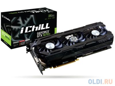 Лот: 11013578. Фото: 1. INNO3D GeForce GTX1070Ti 8gb X3. Видеокарты