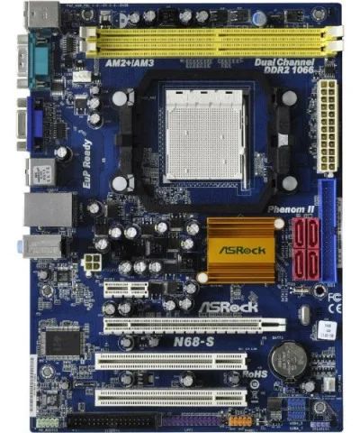 Лот: 7591218. Фото: 1. Материнская плата Asrock N68-S... Материнские платы