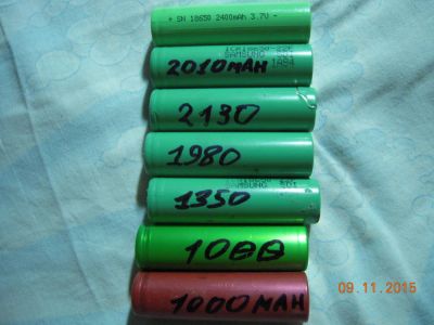 Лот: 4848778. Фото: 1. Аккумулятор 18650 Li-ion 3.7V-1000mAh. Батарейки, аккумуляторы, элементы питания