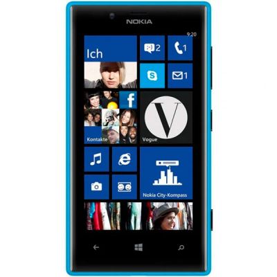 Лот: 4028244. Фото: 1. Смартфон Nokia 720 циан. Смартфоны