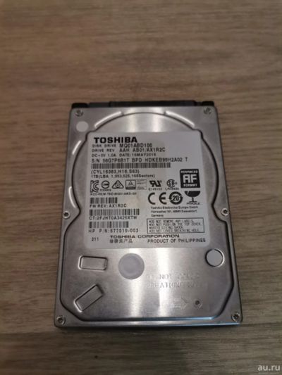 Лот: 17782313. Фото: 1. Жесткий диск для ноутбука 1000gb. Жёсткие диски (HDD)