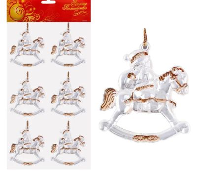 Лот: 4766479. Фото: 1. Елочные игрушки "Коники". Гирлянды, шарики, новогодние аксессуары