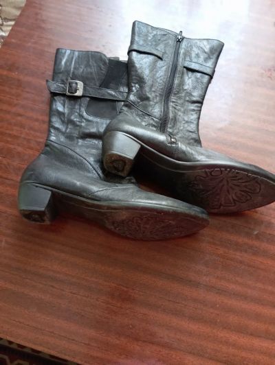 Лот: 25707968. Фото: 1. Сапоги демисезонные широкая голень... Сапоги