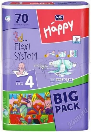 Лот: 2703265. Фото: 1. подгузники bella baby happy 3d... Детская гигиена