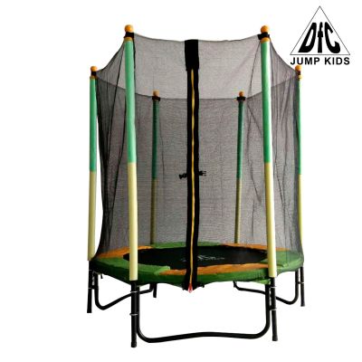 Лот: 15845975. Фото: 1. Батут DFC JUMP KIDS 55" зел/желт... Детские спортивные комплексы, батуты