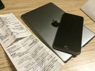 Лот: 6680897. Фото: 1. iPhone 6 16Gb Space Gray. Чек. Смартфоны