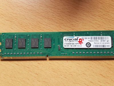 Лот: 10576003. Фото: 1. Crucial 8Гб DDR3 1600MHz. Оперативная память