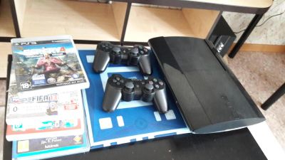 Лот: 9014592. Фото: 1. PS3 Slim. Игровые приставки, консоли