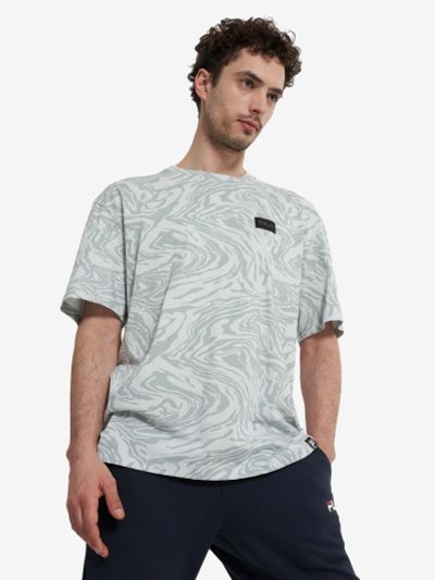 Лот: 25410694. Фото: 1. Футболка мужская FILA, Серый. Другое (спортивная одежда)
