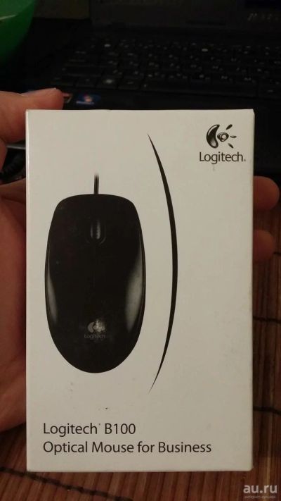 Лот: 9008430. Фото: 1. Компьютерная мышь Logitech B100. Клавиатуры и мыши