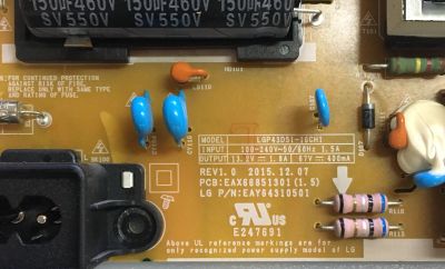 Лот: 16400607. Фото: 1. Блок питания psu LGP43DSi-16CH1... Печатные платы