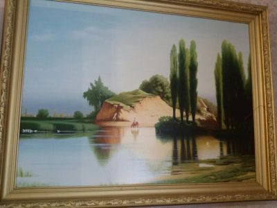 Лот: 7957356. Фото: 1. Картина "Природа" холст-масло. Картины, рисунки