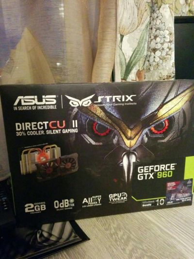 Лот: 7329975. Фото: 1. PCI-E 2Gb GeForce GTX960 Asus... Видеокарты