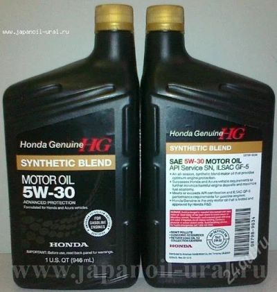 Лот: 2111612. Фото: 1. HONDA Synthetic Blend SAE 5W30... Масла, жидкости
