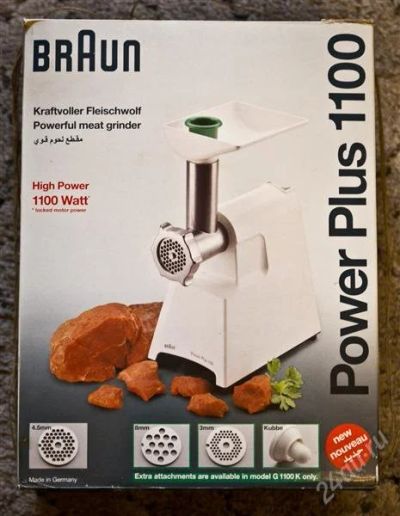 Лот: 1742019. Фото: 1. Электро-мясорубка Braun Power... Кухонная
