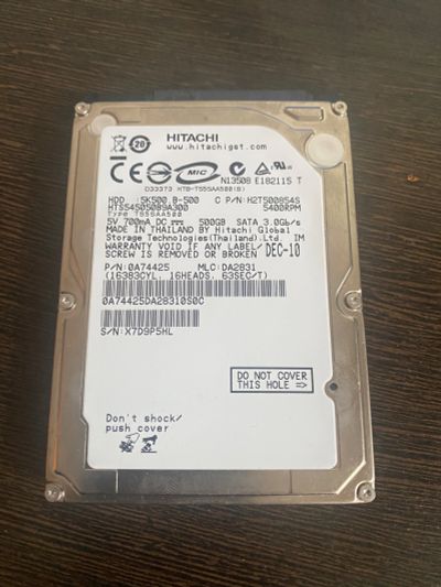 Лот: 18950870. Фото: 1. Жесткий диск 2.5 hitachi. Жёсткие диски (HDD)