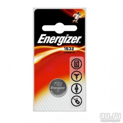 Лот: 17595567. Фото: 1. Батарейка Energizer CR 1632 BL... Батарейки, аккумуляторы, элементы питания