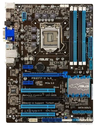 Лот: 8070749. Фото: 1. Игровая материнка! Z77 ASUS P8Z77V... Материнские платы