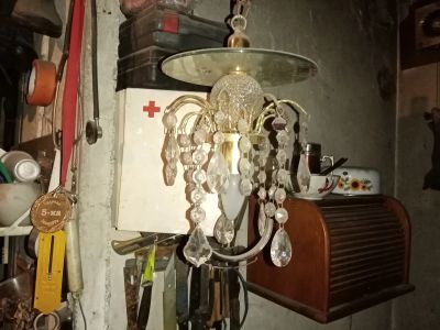 Лот: 17124870. Фото: 1. Люстра с висюльками. Люстры, потолочные и подвесные светильники
