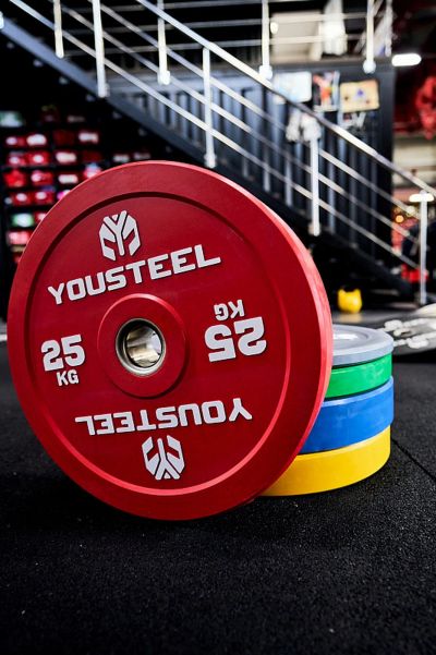 Лот: 24970331. Фото: 1. Диск 25кг YouSteel EVO Bumper... Штанги, блины