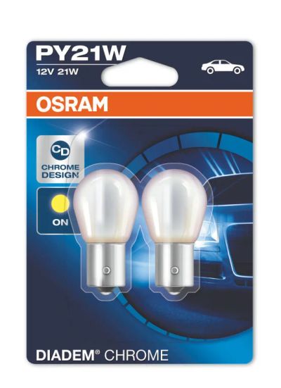 Лот: 11315664. Фото: 1. Osram PY21W Diadem Chrome 7507DC-02B. Оптика и освещение