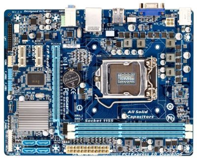 Лот: 3631825. Фото: 1. Gigabyte GA-H61M-DS2 (rev. 2.0... Материнские платы