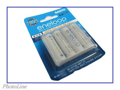 Лот: 2920954. Фото: 1. Упаковка аккумуляторов SANYO Eneloop... Батарейки, аккумуляторы, элементы питания