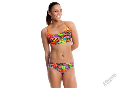 Лот: 5659550. Фото: 1. Купальник раздельный Funkita Cubism... Плавание