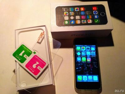Лот: 8813468. Фото: 1. iPhone 5S 16GB Space Gray без... Смартфоны