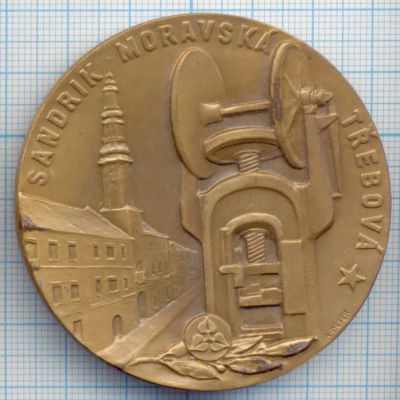 Лот: 14807340. Фото: 1. Чехия Медаль город Моравска-Тршебова... Памятные медали