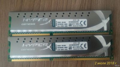 Лот: 11741115. Фото: 1. Kingston Hyper X Genesis KHX1600C9D3X2K2... Оперативная память