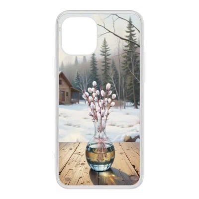 Лот: 25306688. Фото: 1. Чехол Krutoff Clear Case "Верба... Чехлы, бамперы
