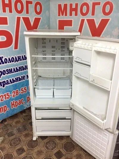 Лот: 9781631. Фото: 1. Б/у холодильник Бирюса -18 до... Холодильники, морозильные камеры
