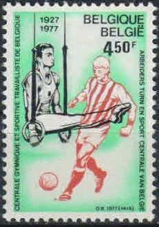 Лот: 17323340. Фото: 1. 1977. Бельгия. К 50-летию работников... Марки