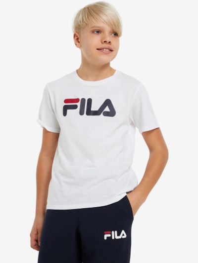 Лот: 22442529. Фото: 1. Футболка для мальчиков FILA, Белый. Другое (спортивная одежда)