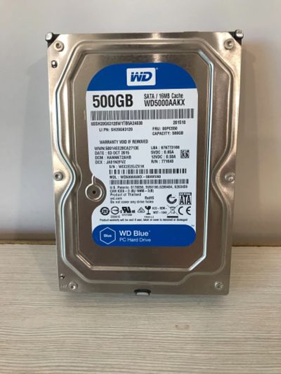 Лот: 18301059. Фото: 1. жесткий диск wd 500gb. Жёсткие диски (HDD)