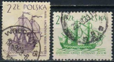 Лот: 20826749. Фото: 1. 1964. Польша. Парусники. н.с... Марки