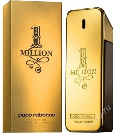 Лот: 2368667. Фото: 1. Paco Rabanne "1 Million", 100... Мужская парфюмерия