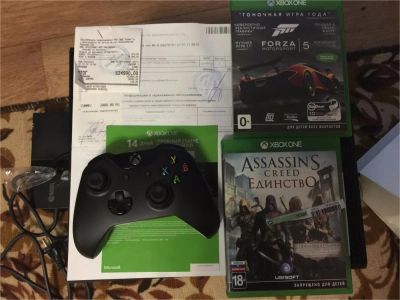 Лот: 6717765. Фото: 1. xbox one+ 2 игры+ тестовый голд... Игровые приставки, консоли