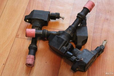 Лот: 9174889. Фото: 1. катушка зажигания Honda fit передняя. Электрооборудование