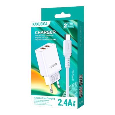 Лот: 22143369. Фото: 1. СЗУ KAKUSIGA KSC-788 2xUSB-A Type-C... Зарядные устройства, блоки питания, адаптеры сетевые для смартфонов