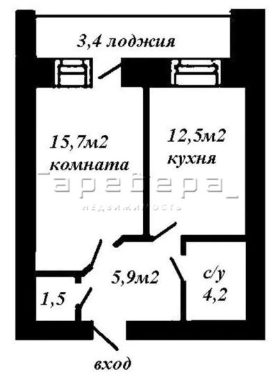 Лот: 13605008. Фото: 1. 1-комнатная квартира на ул. 2-ая... Квартиры, студии