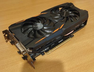 Лот: 18457156. Фото: 1. Видеокарта Gigabyte gtx1050 2gb. Видеокарты