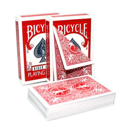 Лот: 15568299. Фото: 1. Bicycle Double back red/red (Двойная... Настольные игры, карты