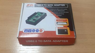 Лот: 21008947. Фото: 1. Переходник адаптер SATA к USB... Шлейфы, кабели, переходники